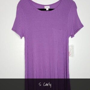 LuLaRoe Carly Dress Small Purple NWT